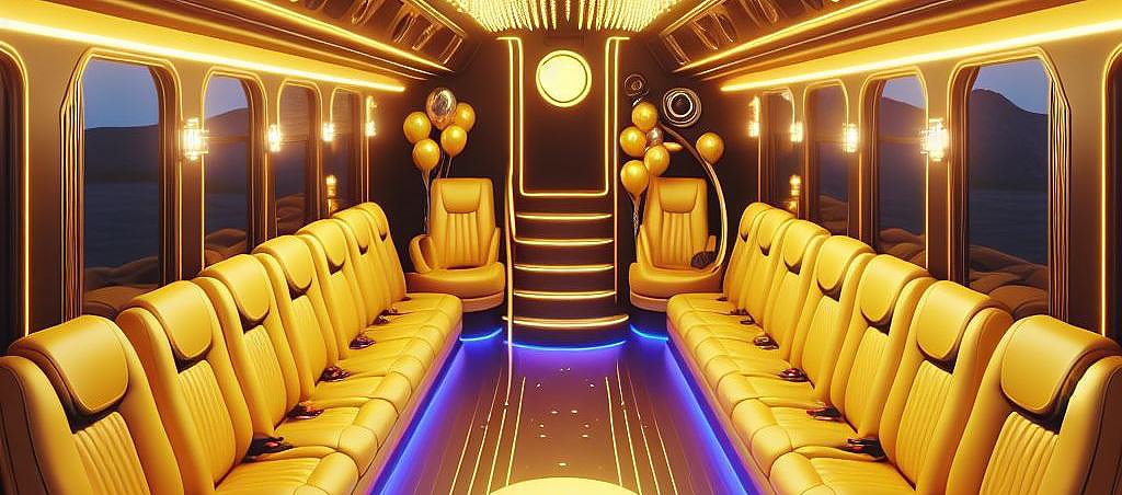 Partybus geel