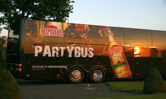 bus voor productpresentatie